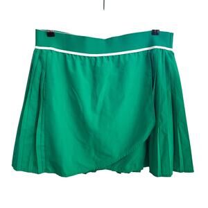MTA Sport Pleated Green A-Line Tennis Athletic Skort Skirt Women's 1X